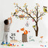 decalmile Woodland Wall Decals Animals Tree Owl Fox Deer Wall Stickers Kids Bedroom Baby Nursery Wall Decor...