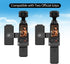 OSMO Pocket 3 Phone Mount Holder with 1/4 Threaded Hole and Cold Shoe Expansion Frame for light mic compatible with DJI OSMO Pocket 3 Accessories...