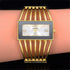 Women Luxury Cuff Bracelet Rectangular Dial Hollow Analog Quartz Wrist Watch for Ladies...