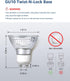 LE GU10 LED Light Bulbs Non-Dimmable, 5000K Daylight White GU10 Bulb Replacement for Recessed Track Lighting, 4W LED Bulbs with 100°Flood Beam for...