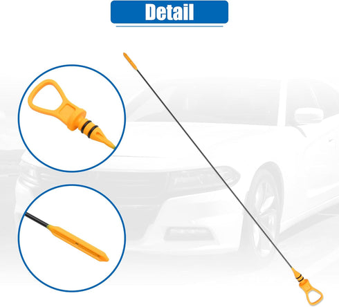 X AUTOHAUX 1 Pcs Engine Oil Dipstick Engine Oil Fluid Level Dipstick for Mini Cooper Base S 1.6L L4 - Gas 2002-2008 No.11437509784...