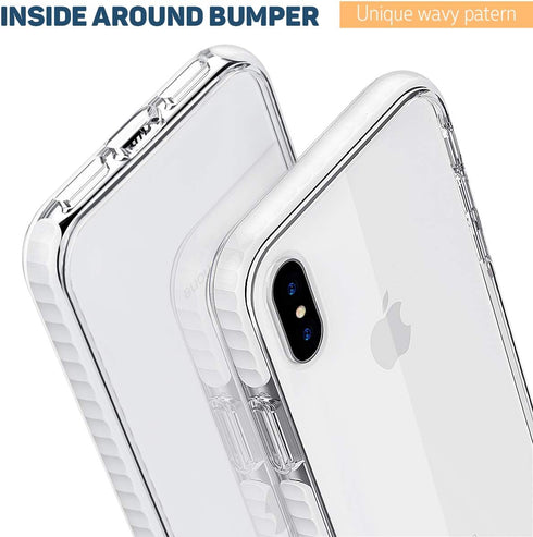 MATEPROX Compatible with iPhone Xs Max Case Clear Thin Slim Anti-Yellow Anti-Slippery Anti-Scratches Shockproof Bumper Cover Protective Case for i...