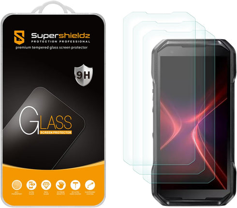 Supershieldz (3 Pack) Designed for Kyocera (DuraForce Pro 3) Tempered Glass Screen Protector, Anti Scratch, Bubble Free...