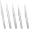 5PCS Soldering Tweezers Needle Nose Tweezers Long Anti-Static Electronic Tweezer Tool Stainless Steel Precision Curved Anti-slip Upgraded Set for ...