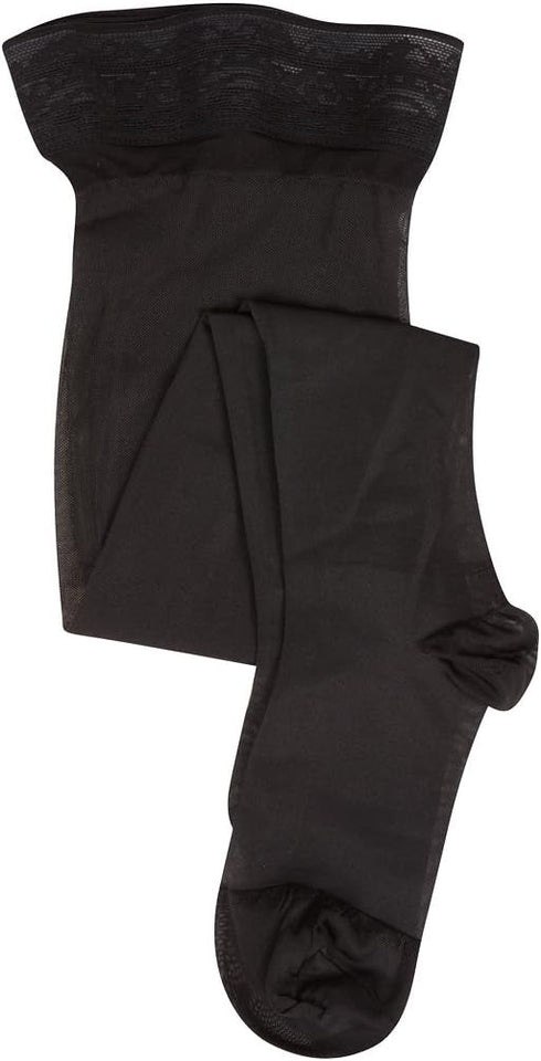 EvoNation Women's USA Made Thigh High Graduated Compression Stockings, 20-30 mmHg – Firm Pressure Sheer Socks, Lace Top Support Hose...