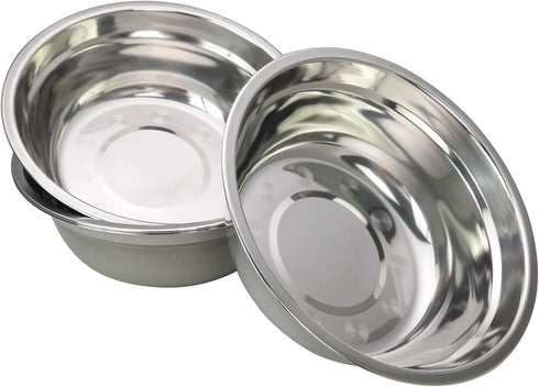 Metal Mixing Bowls, Stainless Steel Serving Bowl, Set of 4...