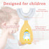 Kids U Shaped Toothbrush Cute Silicone Manual U Shaped Toothbrush Kids 360°Oral Teeth Cleaning Three Sided Toothbrush for Kids Toothbrushes U Shap...