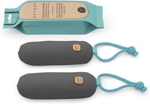 Bamboo Charcoal Shoe Deodorizer Air Purifying Bag - Natural Odor Eliminator - Last 365+ Days - No Chemicals - Air Freshener for Shoes and Closet -...
