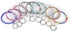 Rhinestone Wearable Keyring Bangle Sparkle Bracelet keychain Wristlet Key Chain for Women, Silver, 3 Inch...