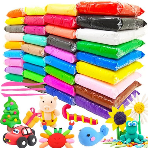 36 Colors Magic Clay Nature Color DIY Air Dry Clay with Tools as Best Present for Children Toy for Kids...