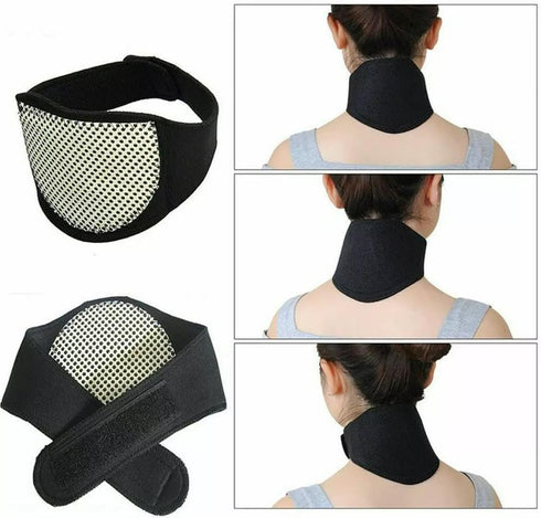 Neck Brace,Neck Support Brace Neck Pain Relief Strap Self Heated Natural Physical Therapy Healing Neck Wrap for Men Women Flexible Cervical Collar...