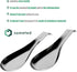 Stainless Steel Spoon Rest-Spatula Ladle Holder Set of 2 Stainless Steel Utensil Spoon Rest Holder Brushed Finish Dishwasher Safe Serving Cooking ...