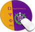 Psi Phi Mouse Pad Series Anti-Slip Mouse Mat for Office Computer Mousepads Round Gaming Mouse Pad 7.9 X7.9 Inchs...