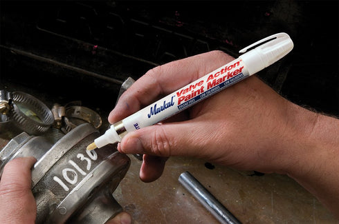 Markal 96826 Valve Action Liquid Paint Marker with 1/8" Bullet Tip, Green (12 Markers)...