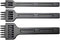 4mm 2/4/6 Claw Tooth Leather Stitching Chisels Round Hole Punching Tool Set for DIY Leather Craft...