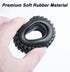 4pcs 1.0" Crawler Tires Micro Rubber Tires for SCX24 Gladiator Bronco C10 JLU Deadbolt B17 Axial 1/24 RC Crawler Car (54 mm)...