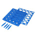 Centrifuge Tube Rack,2 Pieces Detachable Test Tube Rack Holder 50-Well Plastic Stand for 15ml 50ml Tube...