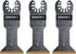 Arrow OSC204-3 Titanium Coated Oscillating Tool Saw Blades for Woodworking, Drywall, PVC, and Metal, Universal, Fits Most Multitools, 1-3/4 Inch, ...