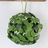Factory Direct Craft Hanging Mistletoe Ball Made of Artificial Green Poly Silk Leaves with Multiple Artificial White Berries...