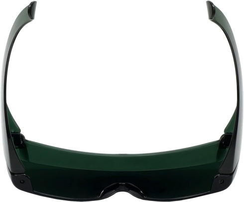 Calabria 3000 Large Fit Over Safety Glasses Fitover Prescription Eyewear Green Men Women Wrap Around Tint Anti Scratch Glare...