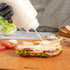 Restaurantware 32oz. FIFO Inverted Plastic Squeeze Bottle with Refill and Dispensing Lids - First In First Out - Perfect for Restaurants Catering ...
