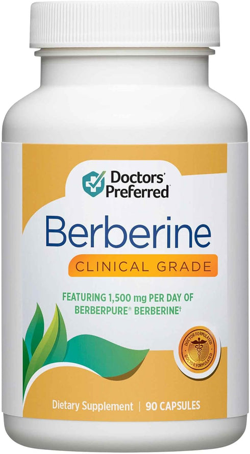 DOCTORS' PREFERRED Berberine Clinical Grade Supplement - Doctor Formulated | 1500 mg per Daily Serving | 30-Day Supply...