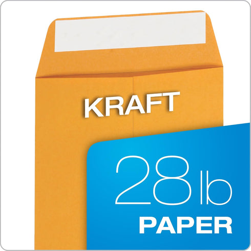Columbian 6 x 9 Catalog Envelopes with Self Seal Closure, 28 lb Brown Kraft, for Mailing Small Paper, Photos & Greeting Cards, 30 Per Pack (COLO40...