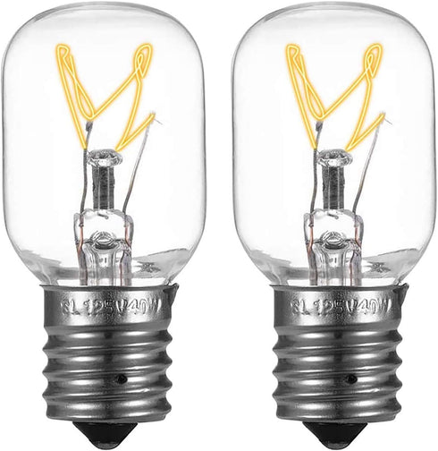 Light Bulb for Whirlpool Microwave - Light Bulb Fits for Whirlpool Maytag GE Amana Over The Range Hood Microwave, Dimmable with 125V 40W E17 Base,...