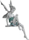 EKDJKK Sitting Fairy Statue Garden Ornament Resin Craft Landscaping Yard Decoration Park Lawn Decoration Home Patio Garden White...