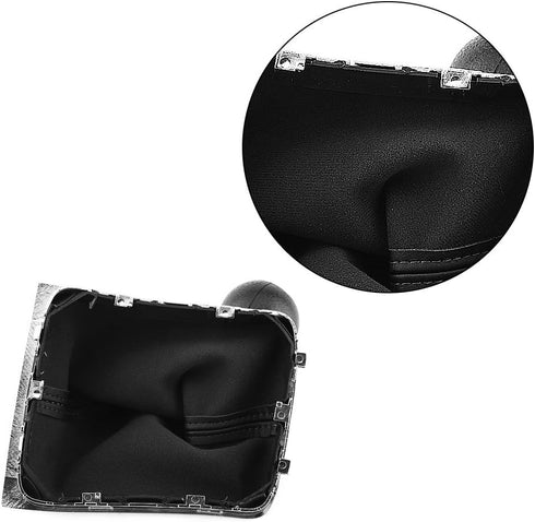 Keenso 5 Speed Car Gear Shift Knob Gearstick Gaiter Boot Frame Kit Dustproof Cover for B6 2006-2010...