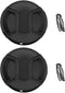 Create idea 2Pcs 95mm Lens Cap Snap-on Front Camera Lens Cover Compatible with Sigma Compatible with Nikon Compatible with Canon ABS Plastic, Blac...
