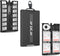 Aluminum Pop up Memory Card Case for 12 Micro SD TF MSD,4 SD,2 Nano SIM/NM Cards,Anti-Shock Anti Scratch,Comes with Carabiner, Flathead Tool,Micro...