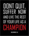 Posterizer 1 pcs-don't quit-encouraging quote-Men's Art Collection-Motivational & Inspirational Art-Gift for Entrepreneurs-Decor for Home & Office...
