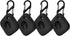 4PCS Case for Tile Mate Tracker 2022, Soft Silicone Skin Cover Shock-Absorbing Protective Case with Carabiner Accessories (4PCS Black)...