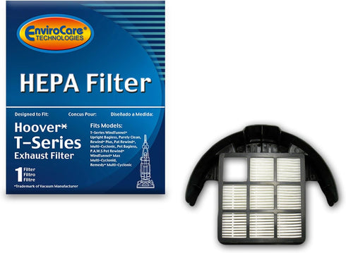 EnviroCare Premium Replacement HEPA Filtration Vacuum Cleaner Filter Designed to Fit Hoover T-Series WindTunnel Uprights...