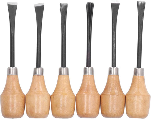 Hand Carving Tool Set, Gouges and Woodworking Chisel Set Wood Carving Chisel Set Kit Sculpture Hand Tools Hemispherical Handle DIY Art Craft Acces...