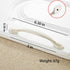 Modern Style Zinc Alloy Handle, Solid Ivory White Gold Edge Handle Wardrobe Bedside Cabinet Tv Cabinet Dressing Table Drawer Handle Hardware Furni...