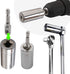 Universal Socket Wrench, Self-adjusting Socket Fits Standard 1/4''-3/4'' (7-19mm) with Ratchet Wrench Power Drill Adapter, 2Pcs 11.6'' Flexible Dr...