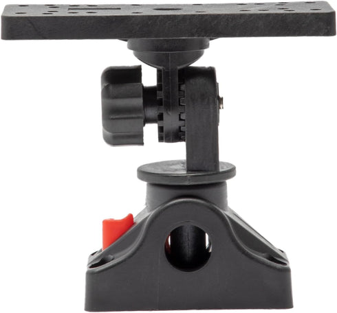 Extreme Max 3006.8661 Universal Fish Finder Head Unit Boat/Fishing Rod Holder Mount for Screens Up to 9" with Pivoting Bracket (Rectangle Mount)...