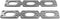 DNA Motoring GKTSET-E36 Aluminum Exhaust Manifold Header Gasket Set Replacement,Metallic...