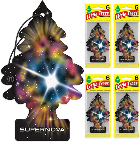 LITTLE TREES Air Fresheners Car Air Freshener. Hanging Tree Provides Long Lasting Scent for Auto or Home. Supernova, 24 Air Fresheners...