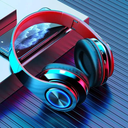 SUNOL B39 Bluetooth Wireless Gaming Headset - Foldable Lightweight Over-Ear Headphones, Built-in Microphone, 20 Hours Battery,Gaming Headphones wi...