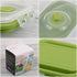 Collapsible Silicone Food Storage Container, Portion Control Container with Clip-on Lid, Stackable, Space Saving, Microwave/Fridge/Freezer/Dishwas...