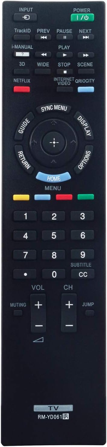RM-YD061 Replacement Remote Control fit for Sony Bravia TV KDL-32EX720 KDL-55HX729 KDL-55EX720 KDL-65HX729 KDL-46HX729 KDL-46EX720 KDL-32EX729 KDL...