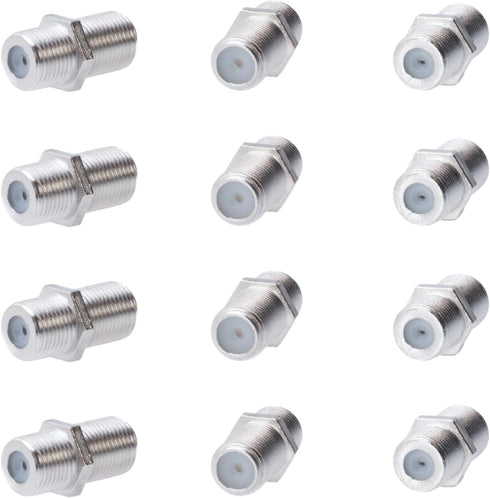 Cctv4Less F81 F-Type Female to Female Coupler, 4GHz RG6 Coaxial Cable Extension Connector Adapter for TV and Satellite - 20 Pack...