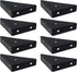 MY MIRONEY Black Corner Brace Brackets 8PCS Shelf Bracket Hardware Metal Furniture Joining Support Triangular Bracket Fastener with Screws, 2.6" x...