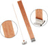 200pcs Wooden Candle Wicks, 5.1 X 0.5 Inch Smokeless Natural Wood Candle Wicks Candle Cores with Iron Stand Natural Wicks with 108 Pcs Candle Warn...