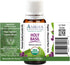Organic Holy Basil (Tulsi) Essential Oil; 100% Pure and Undiluted Ocimum Sanctum; Premium Quality Aromatherapy Oil; Tested and Verified, Size: 10 ...