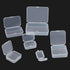 15Pcs Mini Storage Containers, Mixed Sizes Small Rectangular Clear Plastic Storage Containers Box with Hinged Lid for Beads, Organizie Tiny Items,...