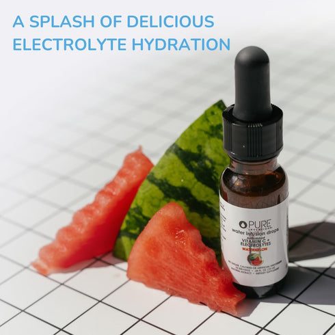 Pure Inventions Antioxidant Vitamin C + Electrolytes - Watermelon Flavored - Water Infusion Drops - No Sugar, Calories, or Artificial Sweeteners -...